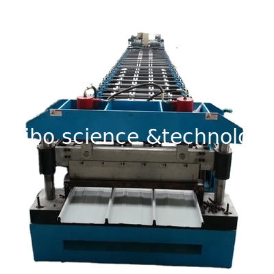 PPGI Efficient Roof Panel Forming Machine 22 Down Stations 16.5kw 3Phase